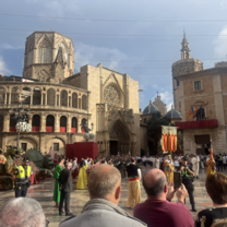 Watching Corpus Christi Festival in the city center